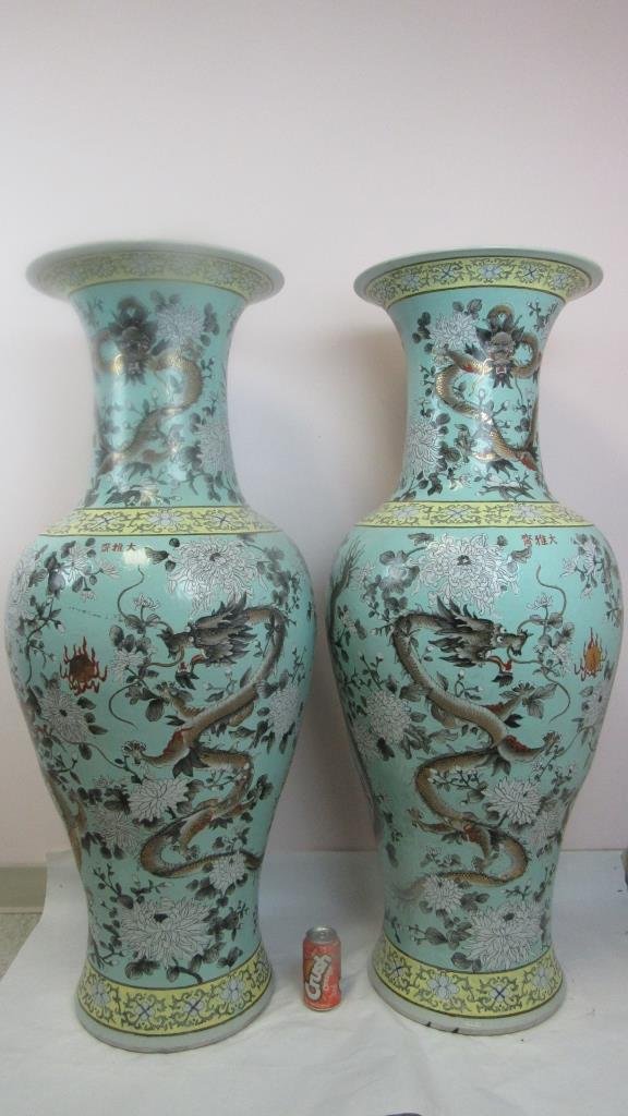 Pair of Monumental Chinese Porcelain Vases (1 of 10)