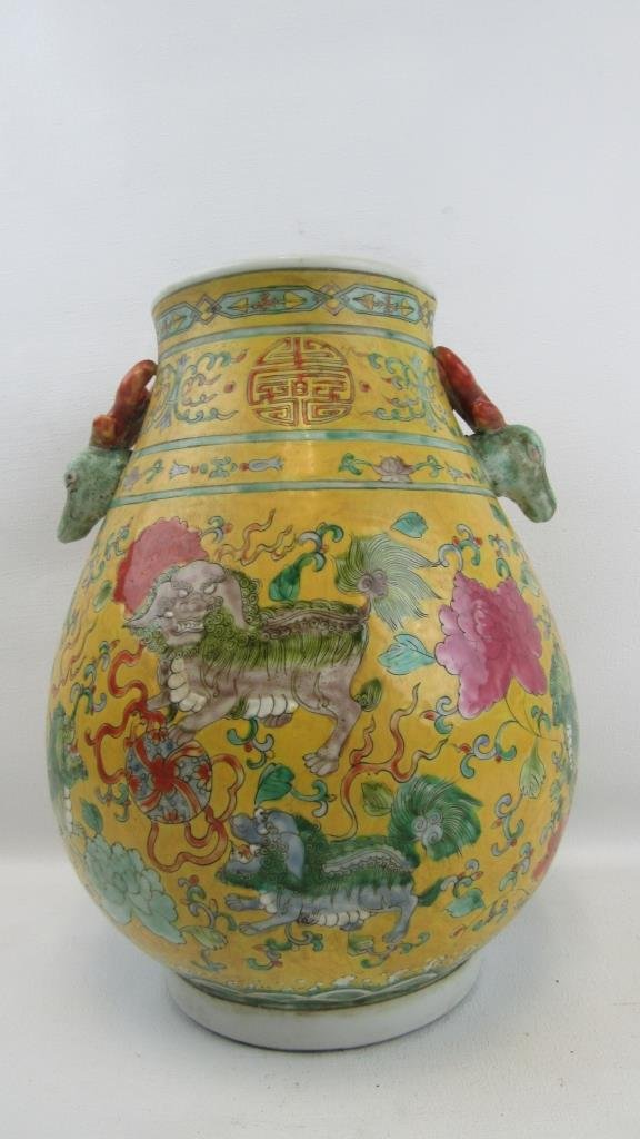 19th Century Qing Dynasty White and Blue Vase (1 of 7)