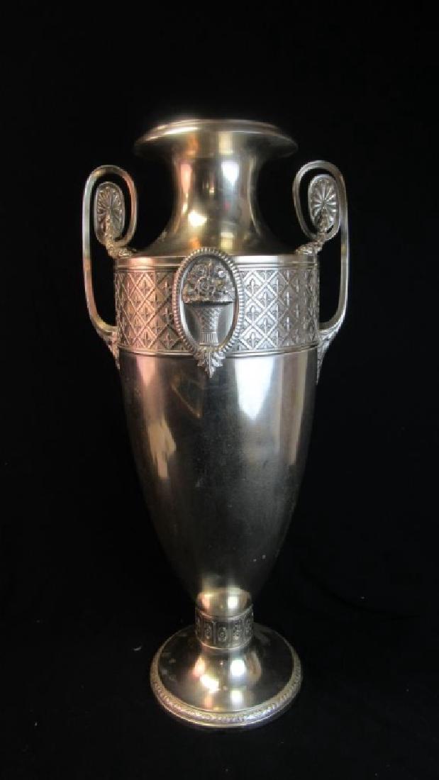 Old Silver Plated Vase (1 of 10)