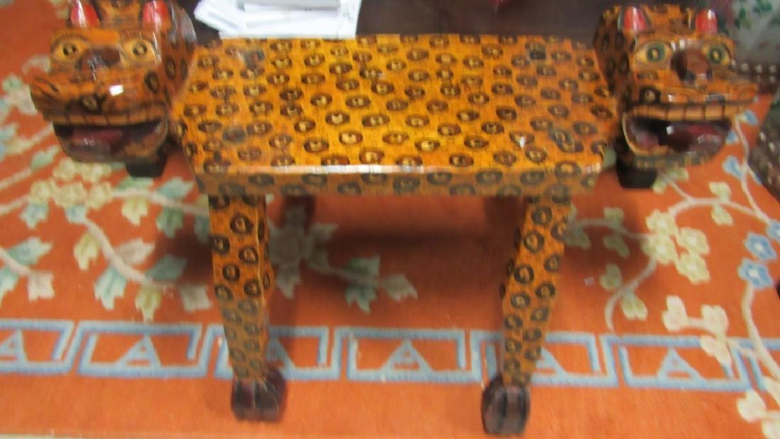 Laquered wood Leopard Table (1 of 8)