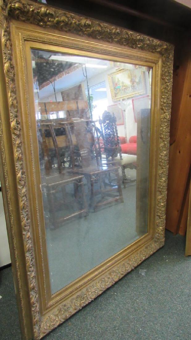 Large Mirror with Gold Color Frame (1 of 4)