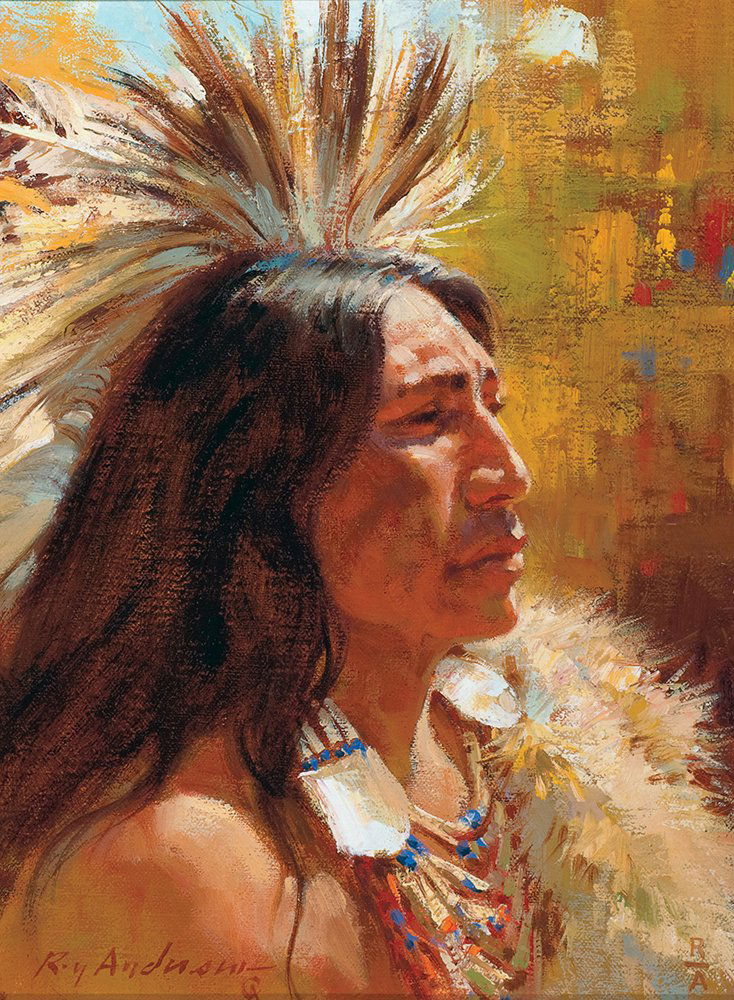 The Deer Tail Roach By Roy Andersen: Roy Andersen (b. 1930) The Deer Tail Roach Oil 12 x 10 inches Signed lower left: 'Roy Andersen CA' Private Collection, Texas Private Collection, Texas