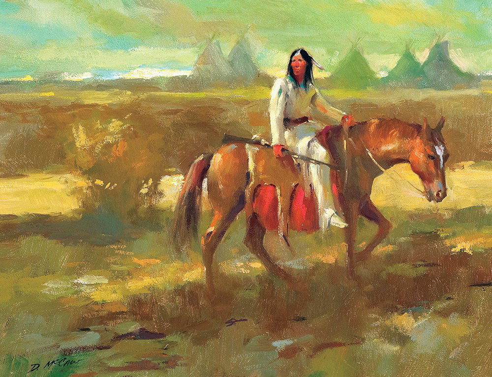 Watchful Eye By Dan McCaw: Dan McCaw (b. 1942) Watchful Eye Oil on masonite 14 x 18 inches Signed lower left: 'D. McCaw' Private Collection, Texas