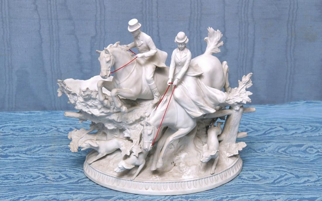 GRUPPO IN BISCUIT “SCENA DI CACCIA INGLESE” (1 of 1)