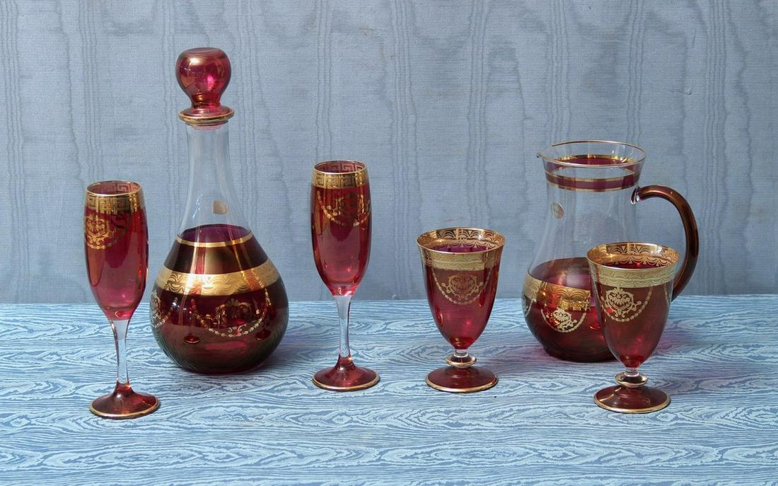 SERVIZIO IN VETRO DI MURANO  14 PEZZI (1 of 1)