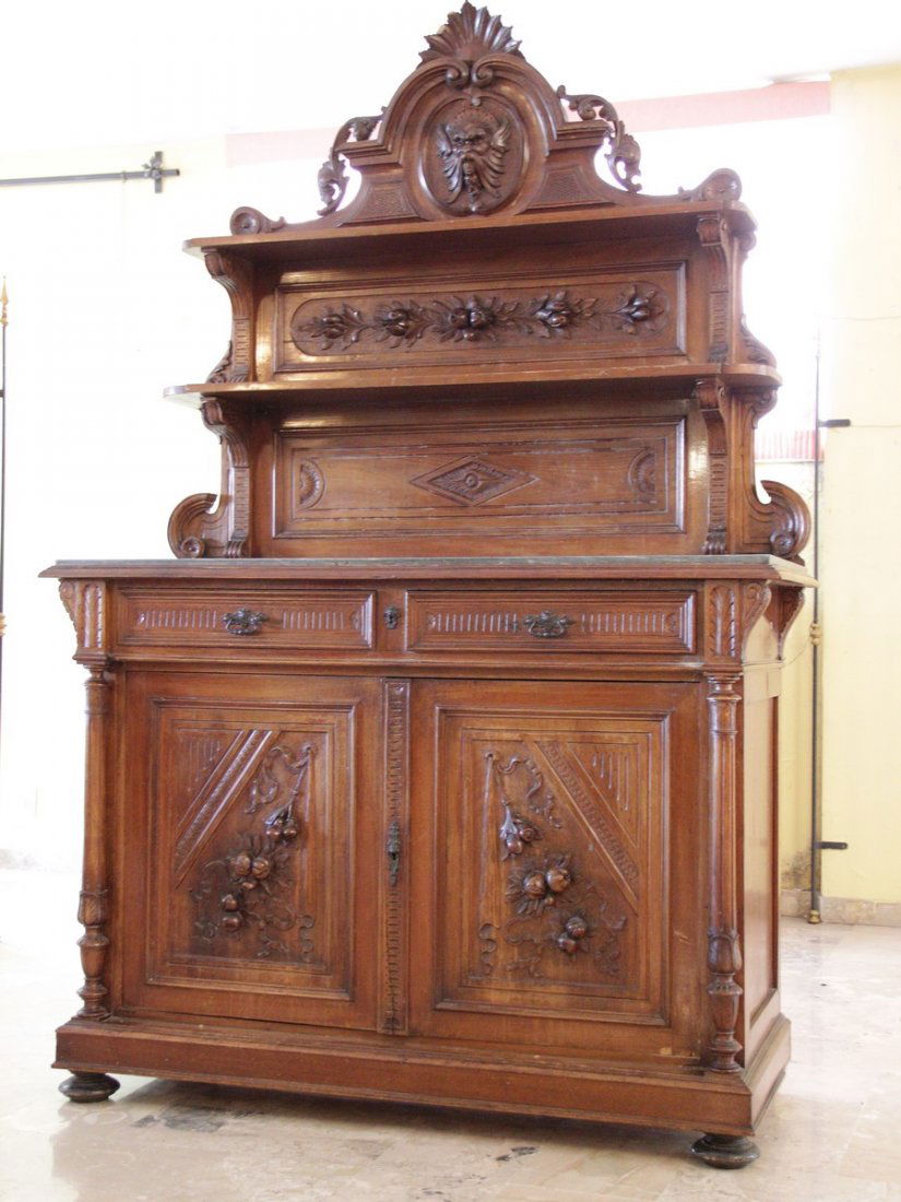 PIATTAIA 2 ANTE: in noce,XIX° secolo, Genova,h cm 221 x 145 x 58