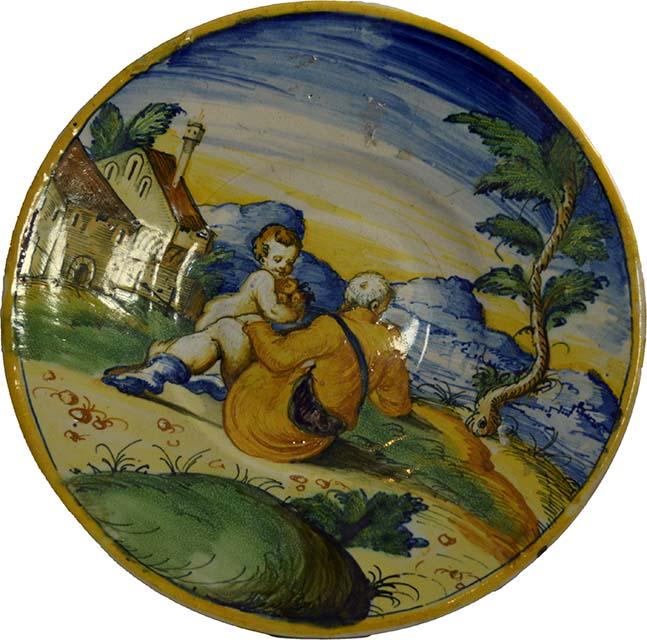 PIATTO IN MAIOLICA ISTORIATO (1 of 1)