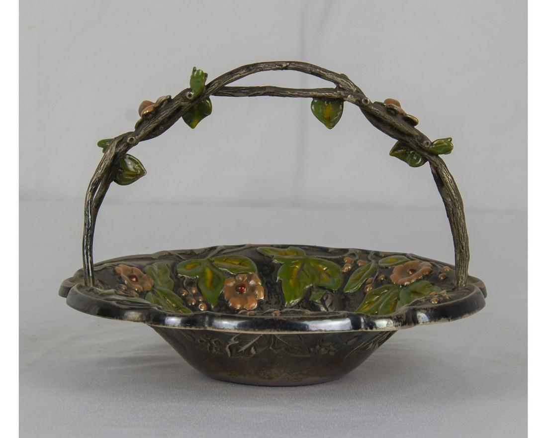 Cestino in argento 925 sbalzato (1 of 3)