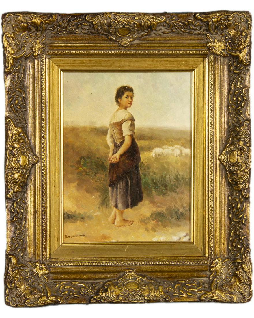 DIPINTO GIOVANE CONTADINA (1 of 2)