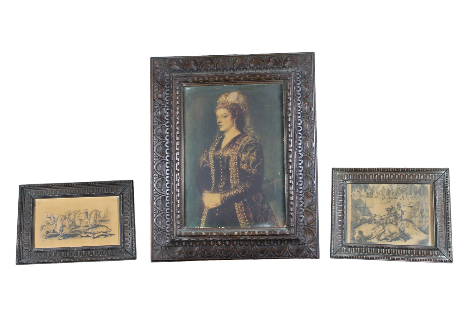 LOTTO DI 3 CORNICI DI GUSTO RINASCIMENTALE (1 of 1)