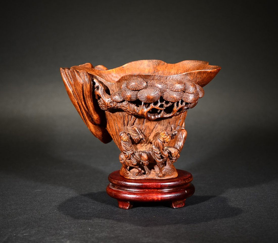 A CARVED BAMBOO CUP (1 of 9)