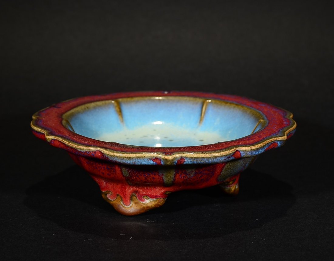 A JUN WARE THREE FEET VESSEL (1 of 6)