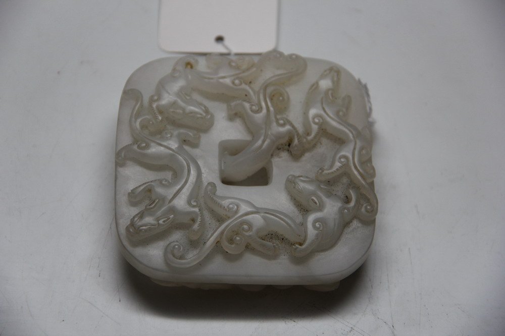 one white jade nine-dragon wall (1 of 2)