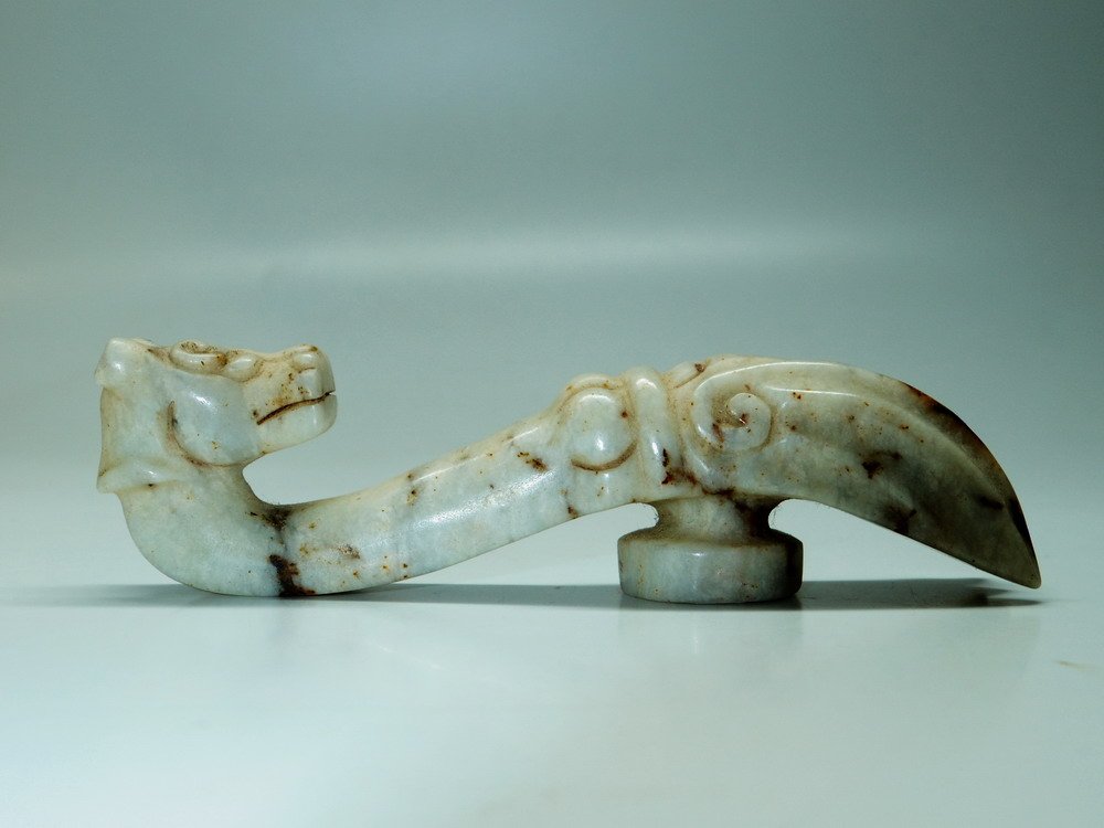 Archaic jade Dragon hook (1 of 6)