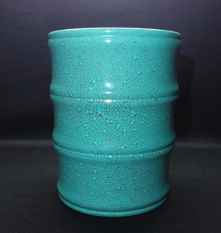 Qianlong Jun glaze circle bamboo-shaped brush pot (1 of 6)