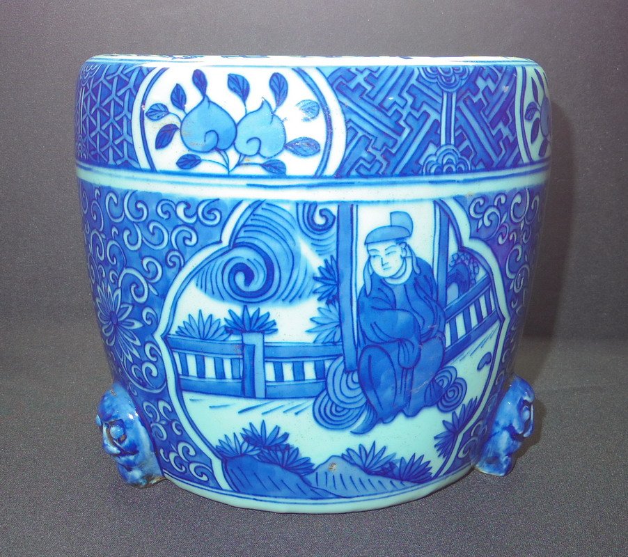 three window characters on three sides incense burner (1 of 6)