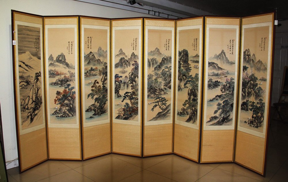 Painting landscape (eight screen screen six words) (1 of 5)