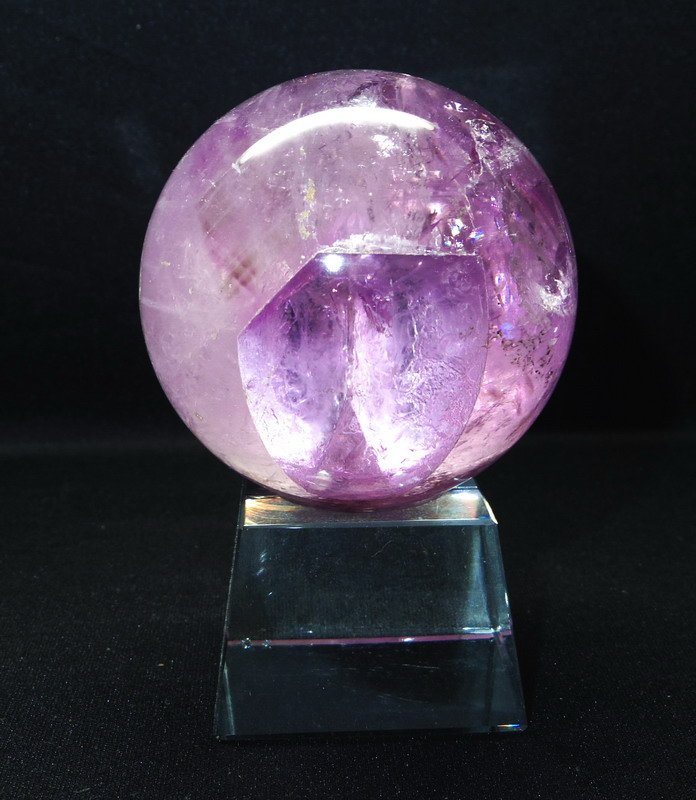 Natural purple crystal ball (1 of 4)
