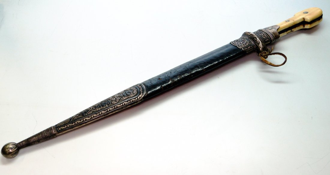 19th C. Russian Cossack Caucasian Dagger Kindjal (1 of 6)