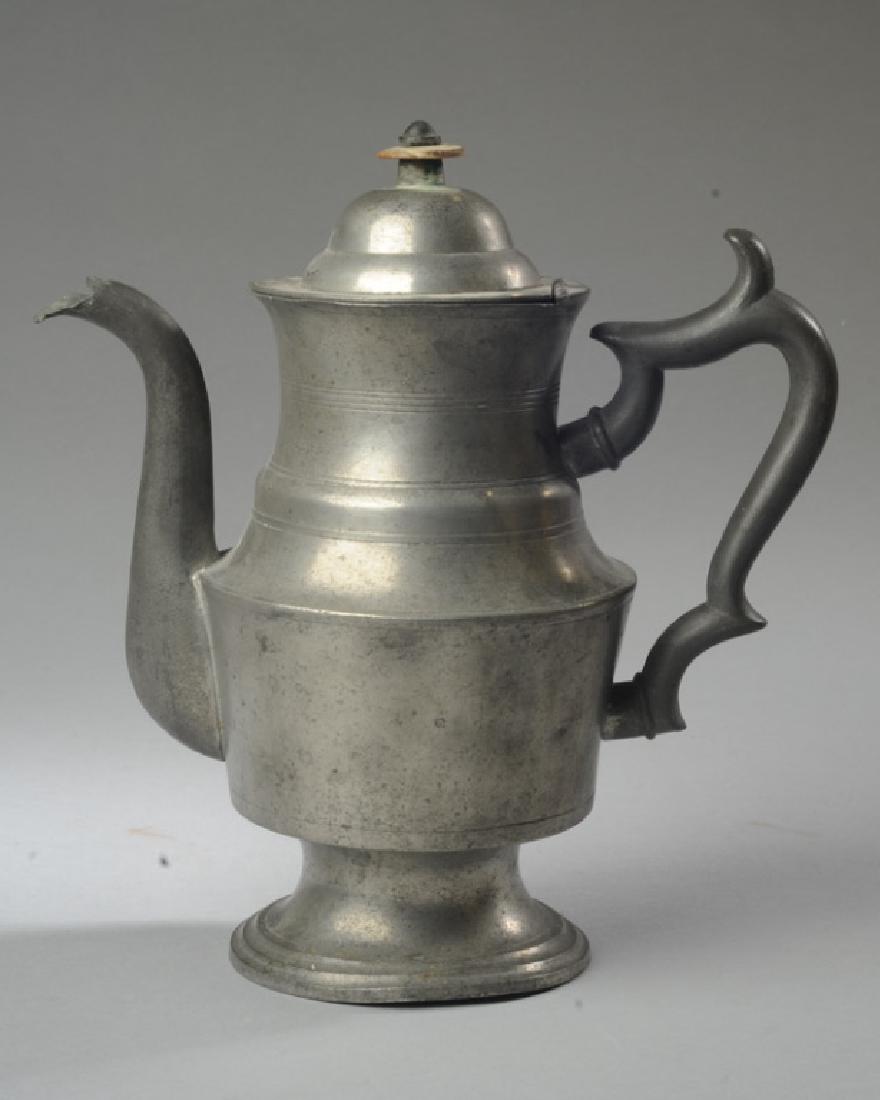Early Danforth Pewter Teapot (1 of 3)