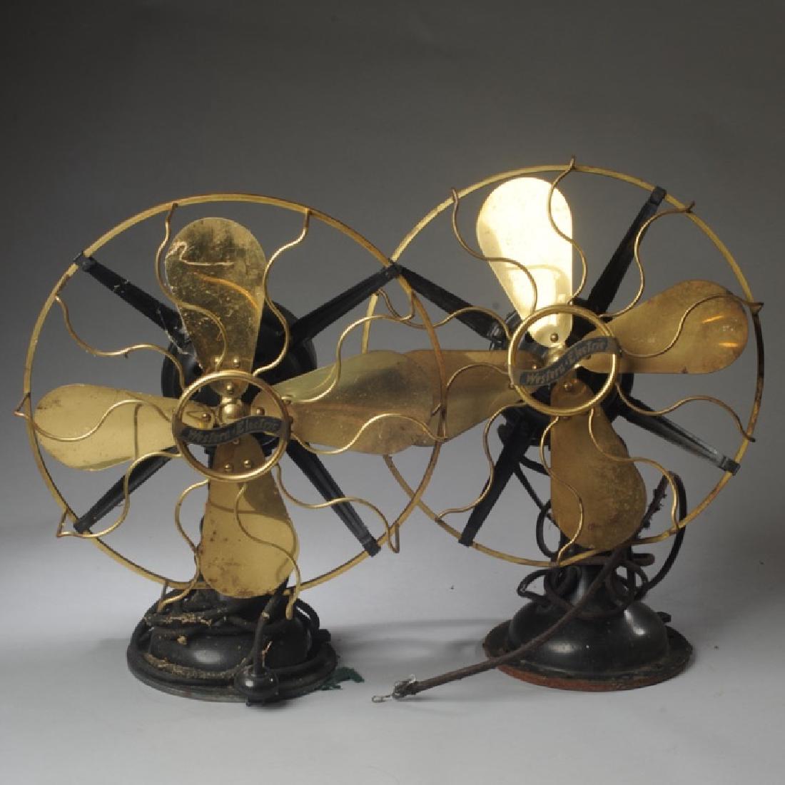 Pair of Western Electric Tabletop Fans (1 of 2)