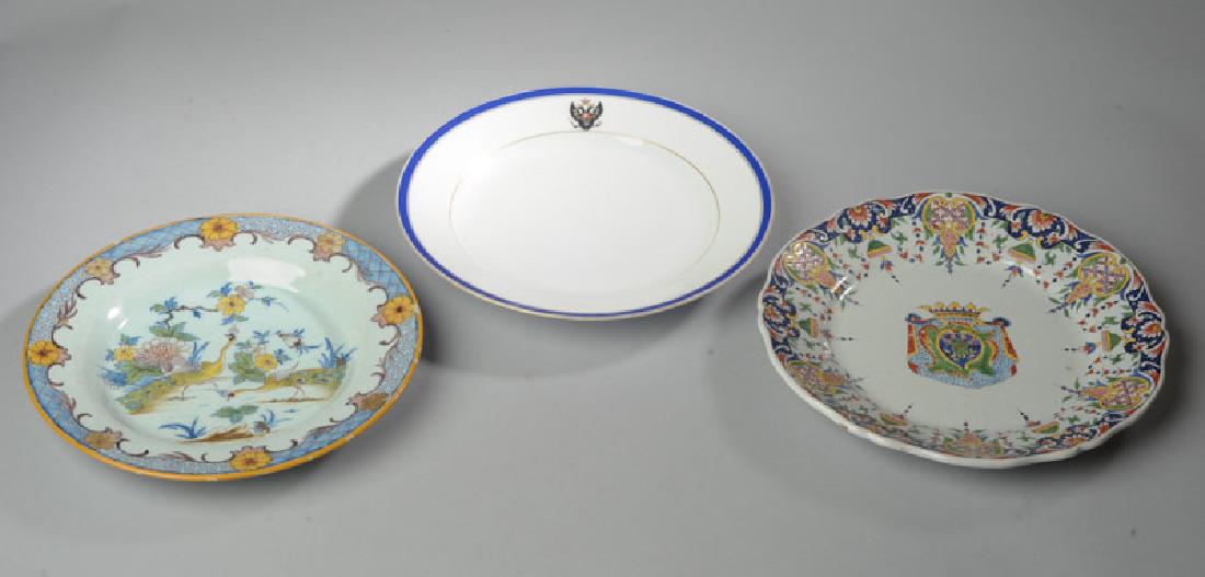 Two 19th C. Continental Faience Plates (1 of 6)