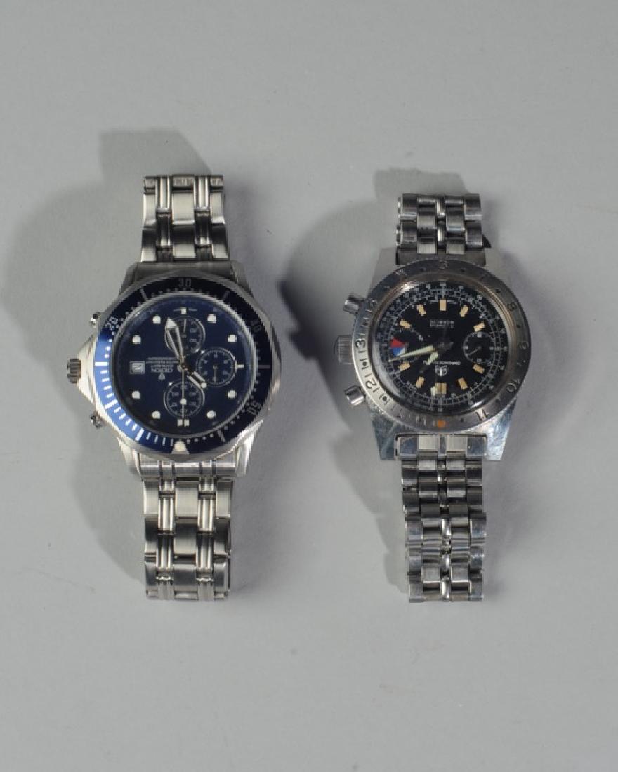 Swiss Incabloc & Croton Wrist Watches: Incabloc marked 17 jewels. Not guaranteed to run.