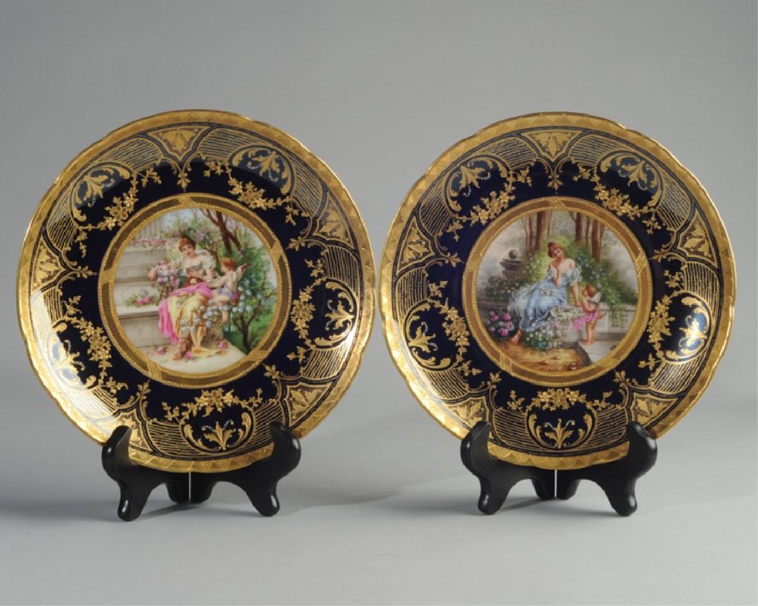 Pair of Dresden Cabinet Plates (1 of 5)