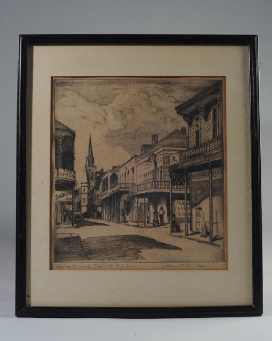 Original Etching, New Orleans, by Allen Philbrick (1 of 10)