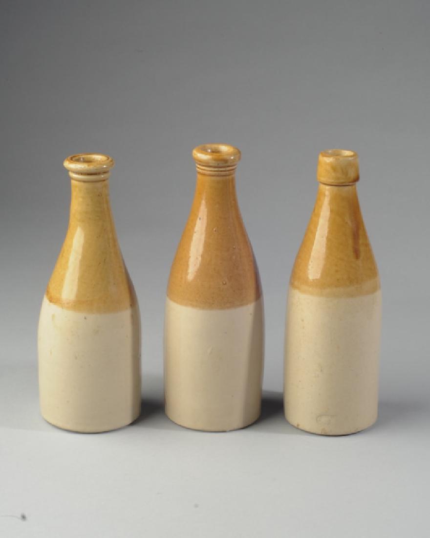 Three 19th C. Stoneware Beer Bottles (1 of 4)