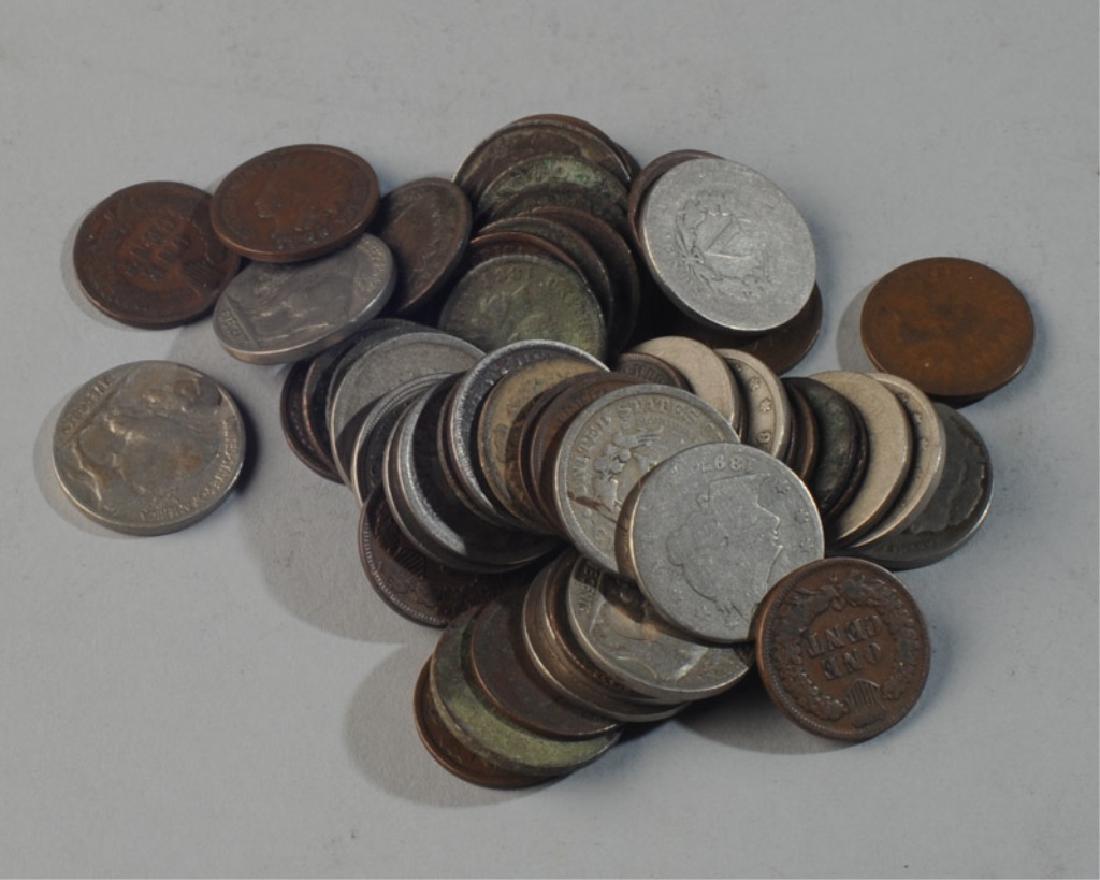 Lot Indian Head Pennies & Nickels (1 of 1)