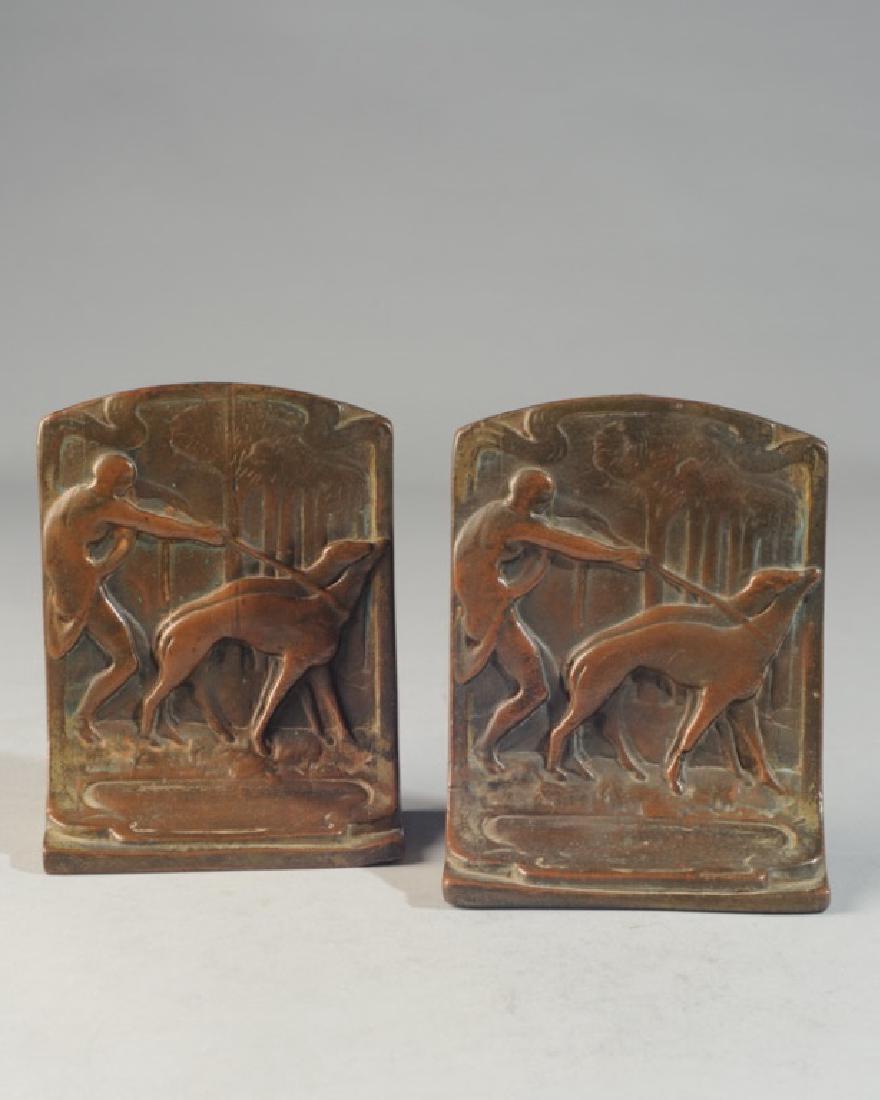 Pair of Bronze Art Nouveau Bookends (1 of 3)