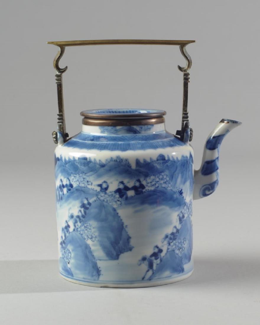 Chinese Blue & White Porcelain Teapot and Cover (1 of 8)