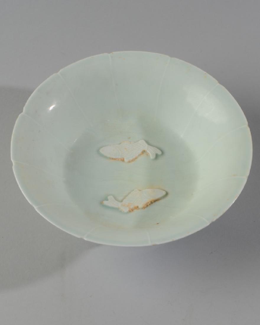 Chinese Pale Celadon Song Style Double Fish Dish (1 of 5)