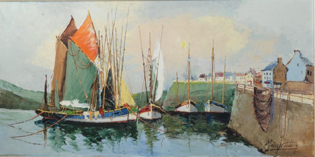 Marcel Catelein (French, b. 1907) Oil on Canvas (1 of 6)