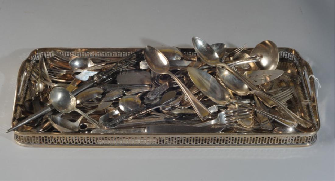 Large Lot of Silverplate and Stainless Flatware (1 of 1)