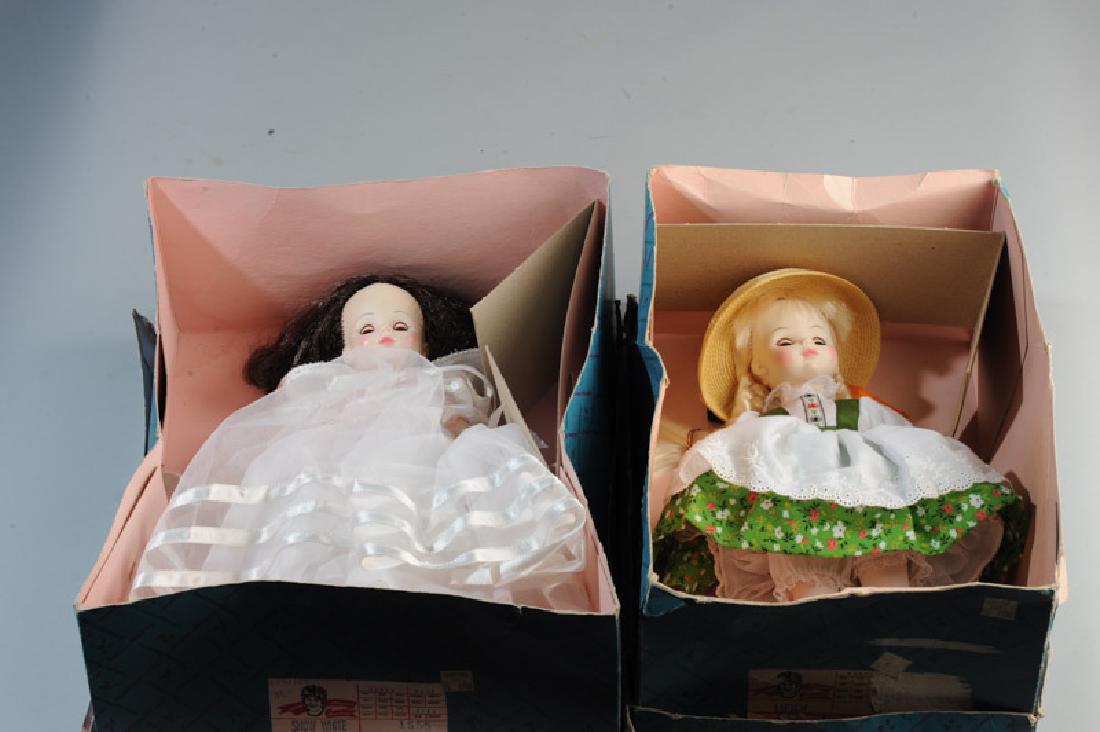 Two Madame Alexander Dolls in Original Boxes: "Heidi" and "Snow White". Largest box: approx. 14 3/4" x 12" x 6".