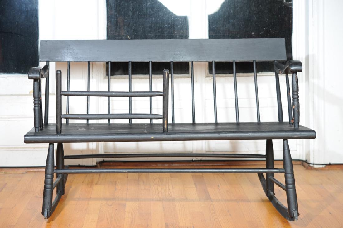 Antique Windsor Nanny / Mammy Bench - Sep 29, 2018 | Hilliard & Co. in VA