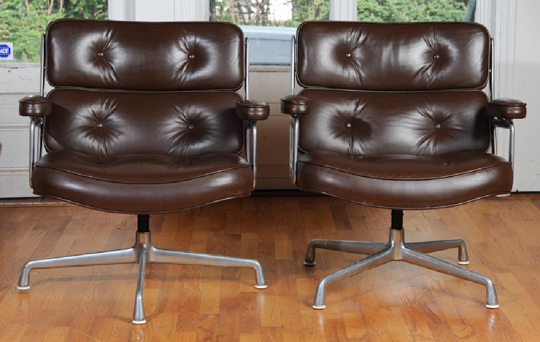 Pair of Eames Herman Miller Time Life Chairs (1 of 8)