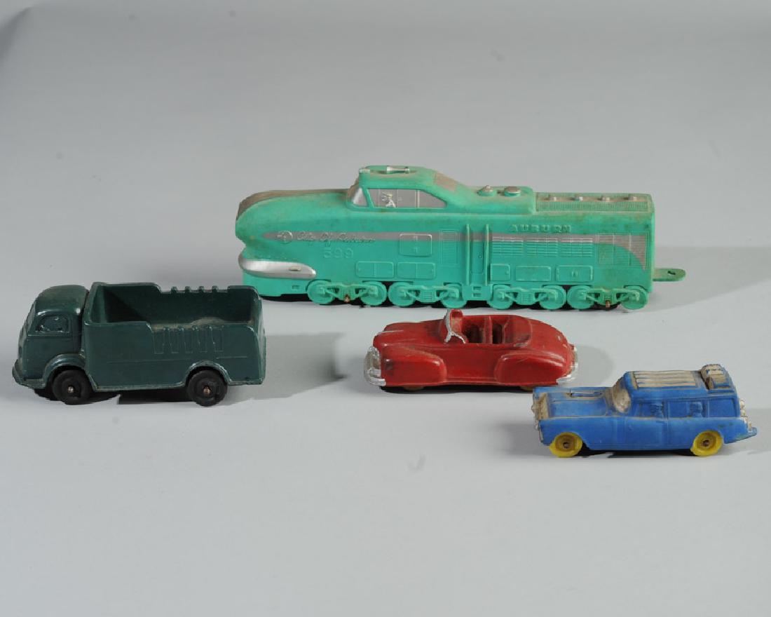 4 Vintage Rubber Vehicles (1 of 2)