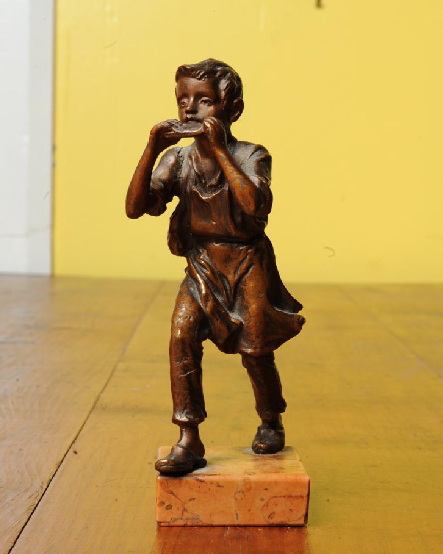 Bronze Harmonica Player (1 of 3)
