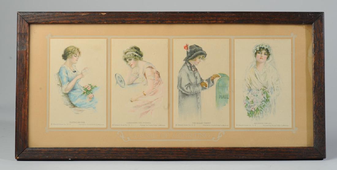 Framed Pearle Fidler LeMunyan Postcards c1910s (1 of 3)