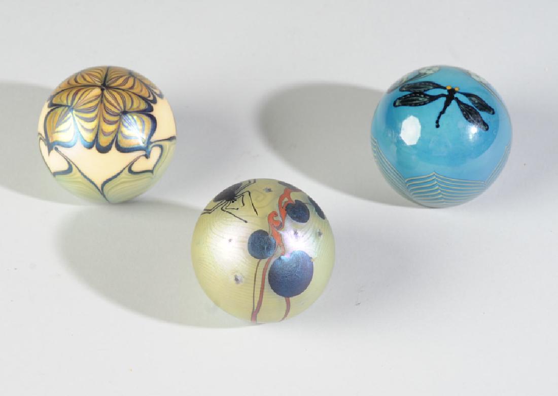 Three Glass Paperweights (1 of 6)