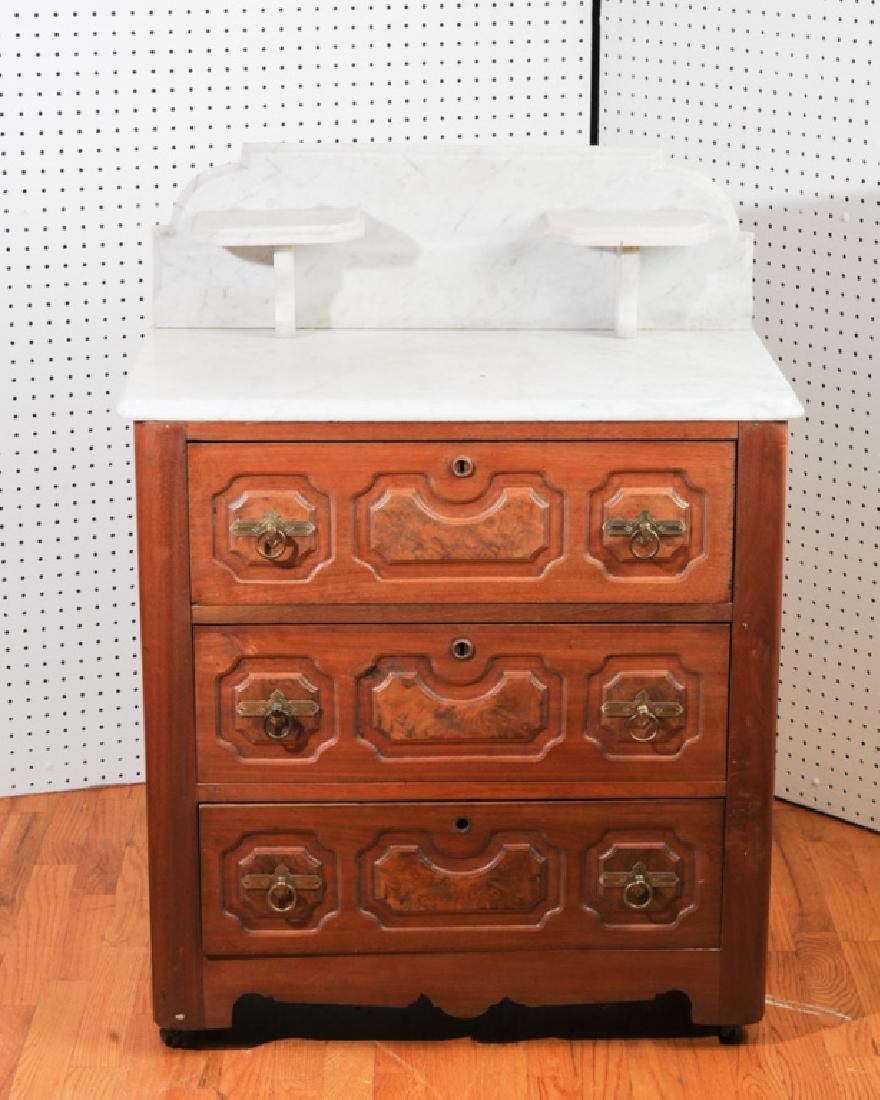 19th C. Marble Top Commode (1 of 4)
