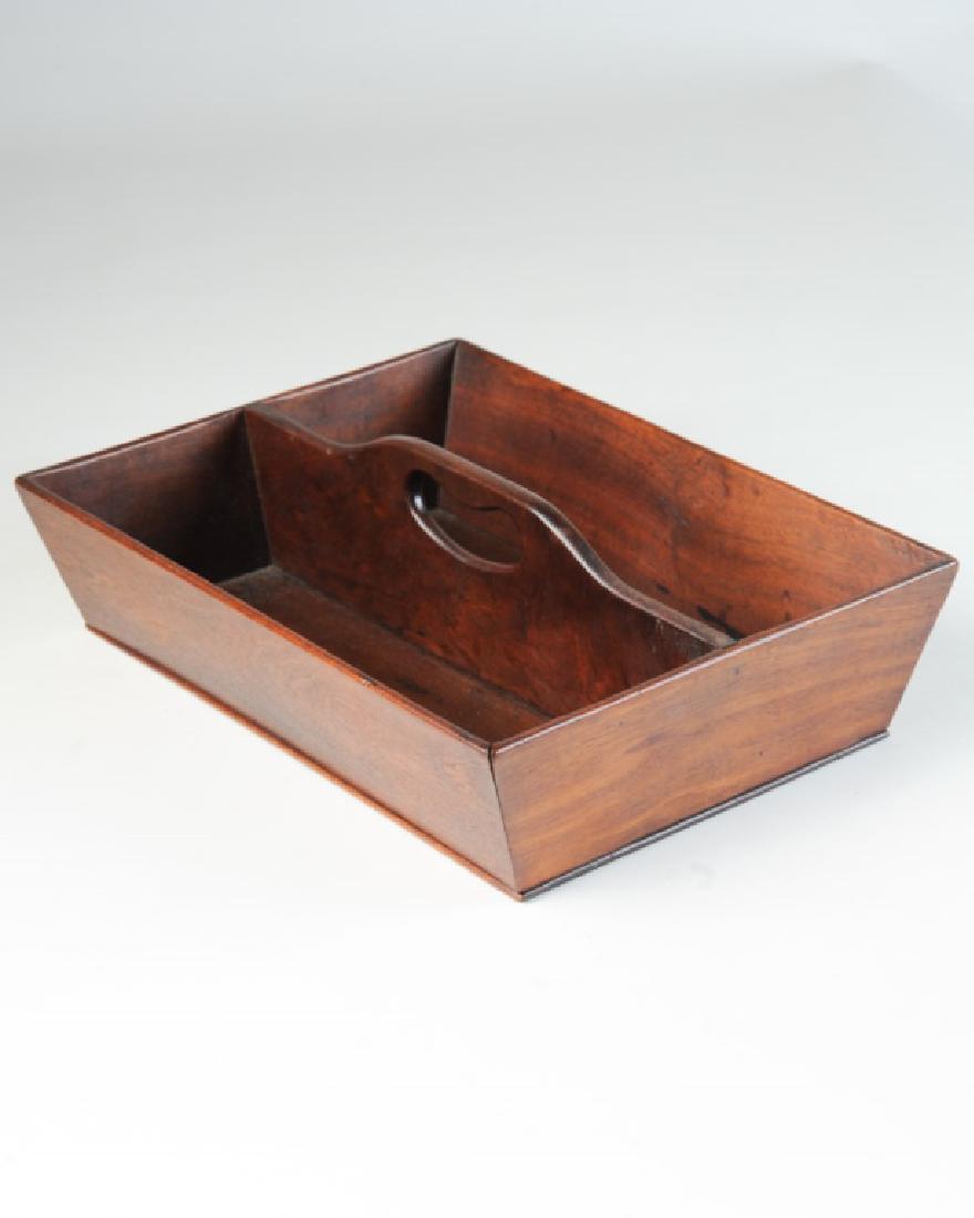 Antique Georgian Wooden Cutlery Box / Tray (1 of 2)