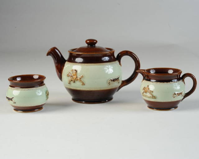 Vintage Bourne Denby Derby Fox Hunt Tea Set