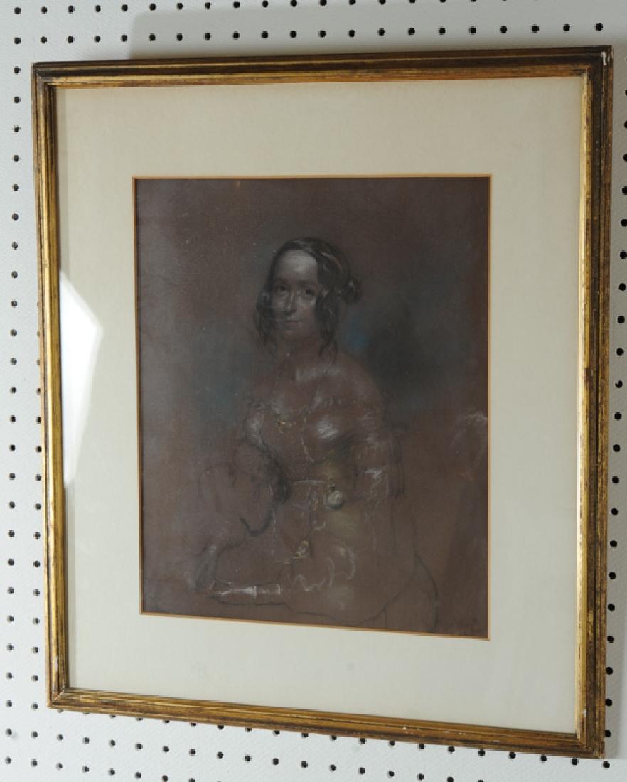 1840 Pastel Portrait of a Lady (1 of 3)