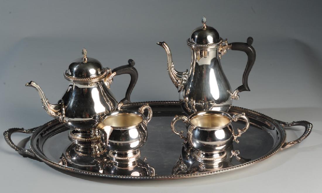 Georgian Style Silverplate on Copper Coffee / Tea (1 of 8)