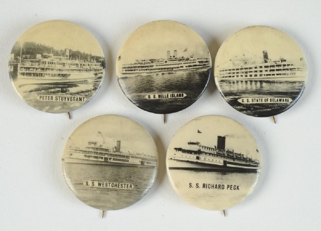 Five Ship Pinback Buttons (1 of 1)