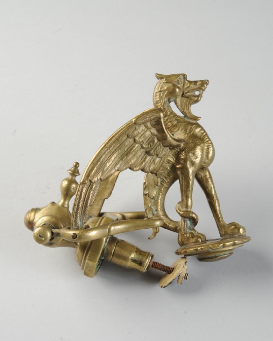 19th C. Door Knocker Winged Dragon (1 of 2)